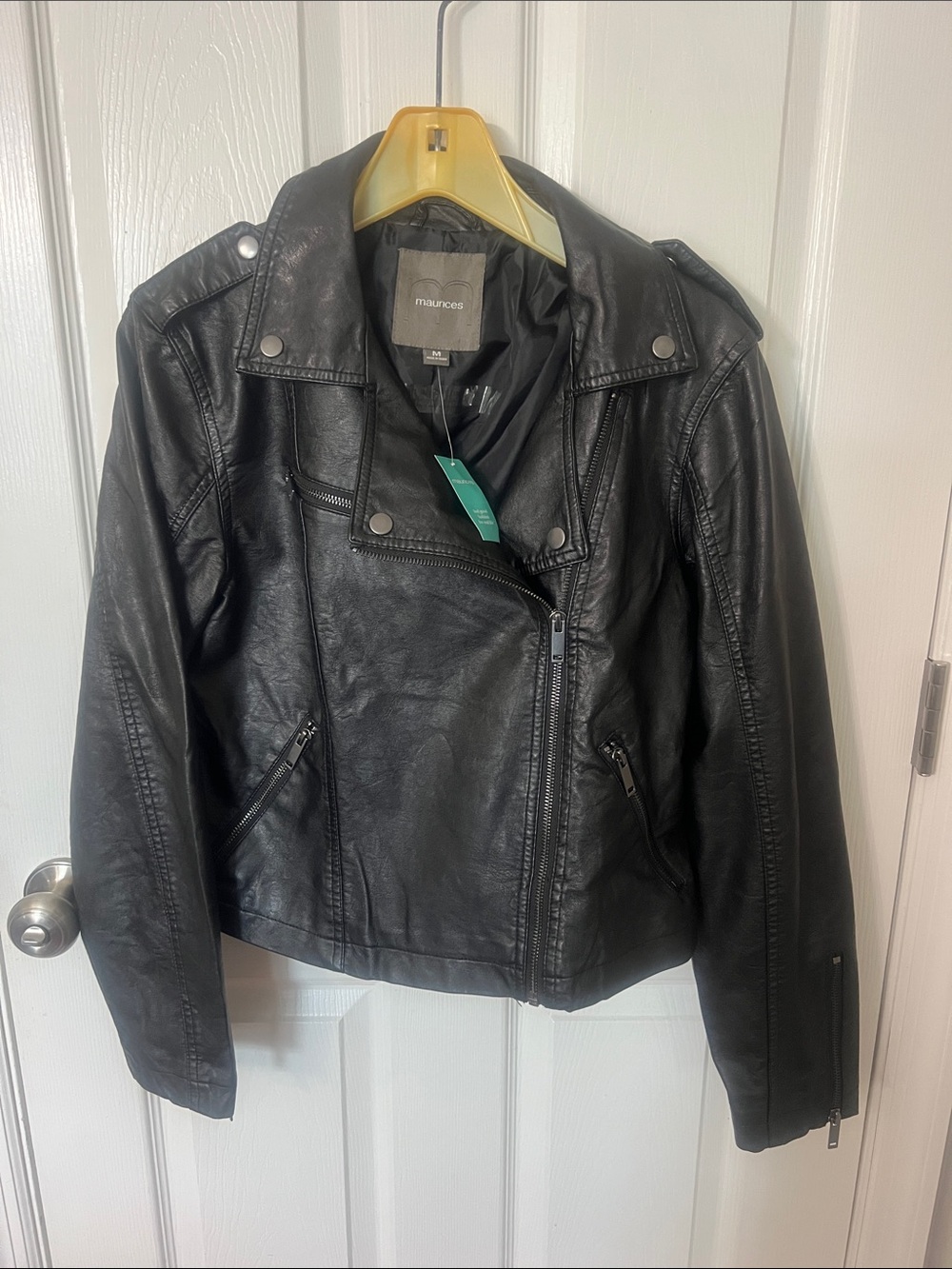 NWT faux leather jacket